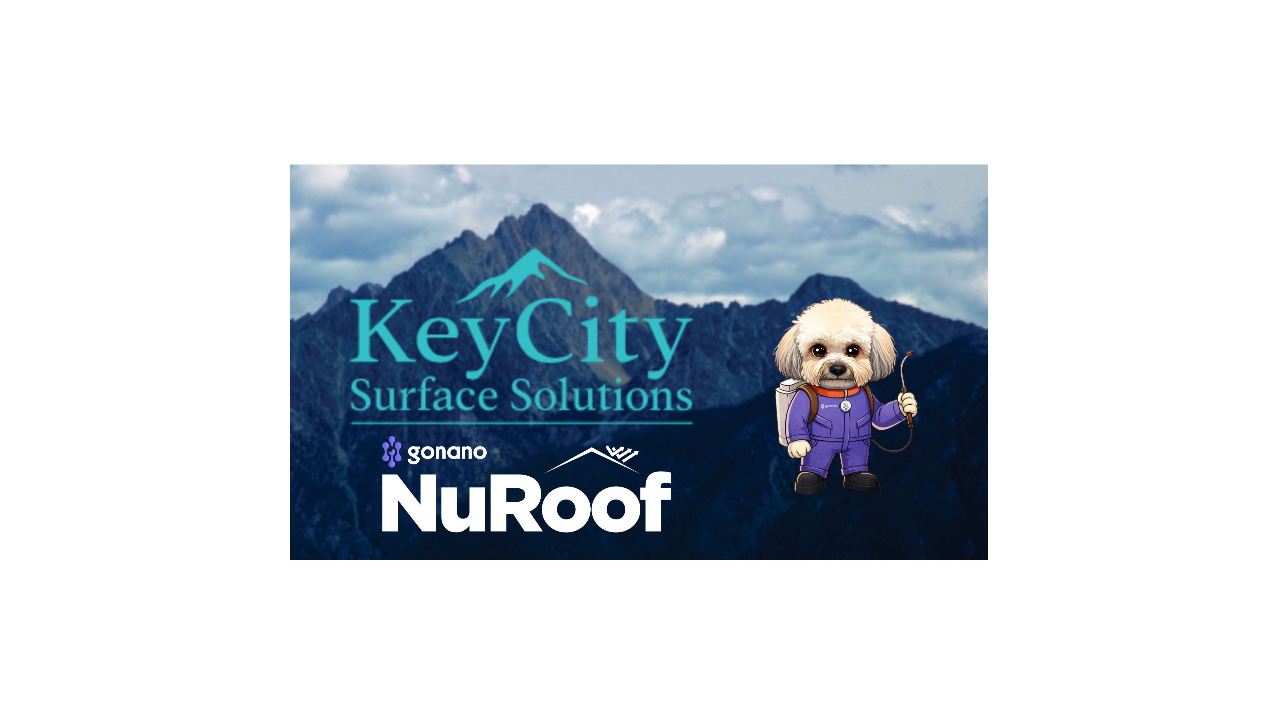 KeyCity Surface Solutions and GoNano NuRoof partner artwork